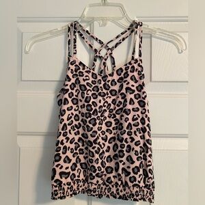 Abercrombie Kids Pink Leopard Tank Top